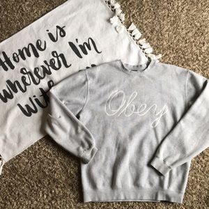 Grey OBEY crew neck